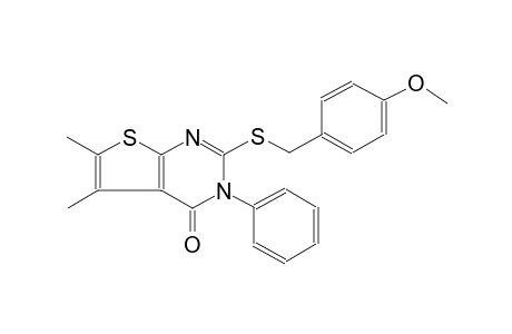 2-[(4-methoxybenzyl)sulfanyl]-5,6-dimethyl-3-phenylthieno[2,3-d]pyrimidin-4(3H)-one