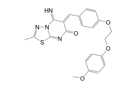 7H-[1,3,4]thiadiazolo[3,2-a]pyrimidin-7-one, 5,6-dihydro-5-imino-6-[[4-[2-(4-methoxyphenoxy)ethoxy]phenyl]methylene]-2-methyl-, (6Z)-