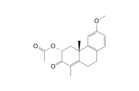 12-Methoxy-3-oxo-15-norpodocarpa-4,8,11,13-tetraen-2.alpha.-yl Acetate