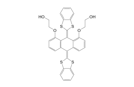 1,8-Bis(2-hydroxyethoxy)-9,10-bis(benzo[d][1,3]-dithiol-2-ylidene)anthracene