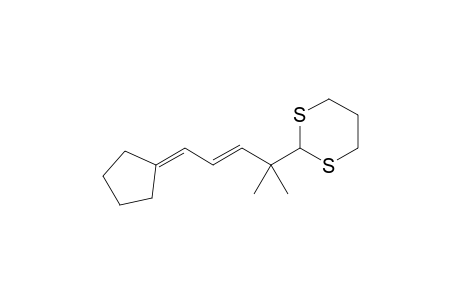 (E)-5-Cyclopentyliden-2-(1,3-Dithian-2-yl)-2-methylpent-3-ene