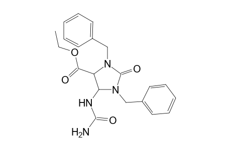 1,3-Dibenzyl-2-keto-5-ureido-imidazolidine-4-carboxylic acid ethyl ester