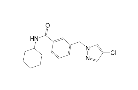 3-[(4-chloro-1H-pyrazol-1-yl)methyl]-N-cyclohexylbenzamide