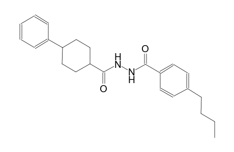 cyclohexanecarboxylic acid, 4-phenyl-, 2-(4-butylbenzoyl)hydrazide