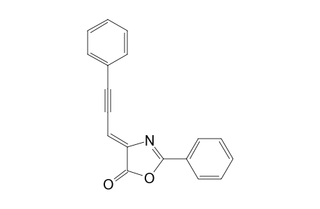 (4Z)-2-phenyl-4-(3-phenylprop-2-ynylidene)-1,3-oxazol-5-one