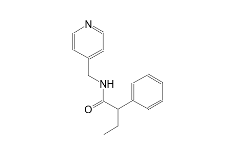 2-phenyl-N-(4-pyridinylmethyl)butanamide