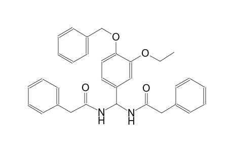 benzeneacetamide, N-[[3-ethoxy-4-(phenylmethoxy)phenyl][(2-phenylacetyl)amino]methyl]-