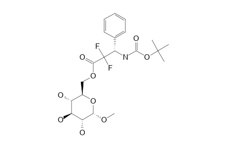 METHYL-6-O-[(S)-2,2-DIFLUORO-3-PHENYL-3-(TERT.-BUTOXYCARBONYL)-AMINOPROPANOYL]-ALPHA-D-GLUCOPYRANOSIDE