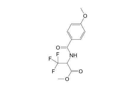 Propanoic acid, 3,3,3-trifluoro-2-[(4-methoxybenzoyl)amino]-, methyl ester