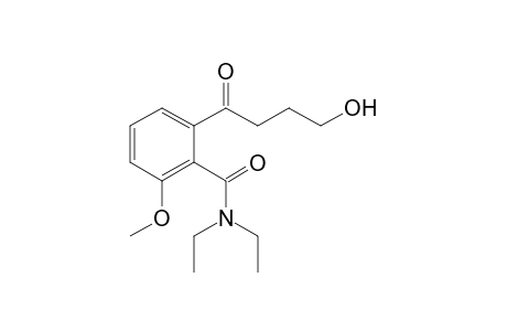 N,N-Diethyl-2-(4'-hydroxy-1'-oxobutyl)-6-methoxybenzamide