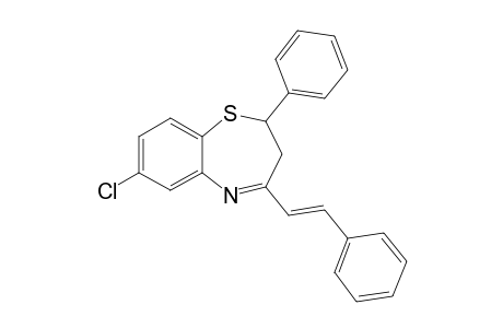 7-Chloranyl-2-phenyl-4-[(E)-2-phenylethenyl]-2,3-dihydro-1,5-benzothiazepine