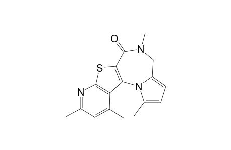 1,5,9,11-Tetramethyl-4,5-dihydro-6H-pyrido[3',2':4,5]thieno[2,3-f]pyrrolo[1,2-a][1,4]diazepin-6-one