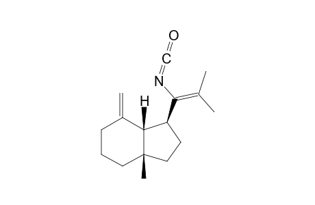 1[(1R*,3AR*,7AS*)-HEXAHYDRO-3A-METHYL-7-METHYLENE-1-INDANYL]-2-METHYLPROPENYL-ISOCYANATE