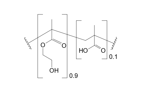 HEMA co-Methacrylic acid (90/10% molar ratio)