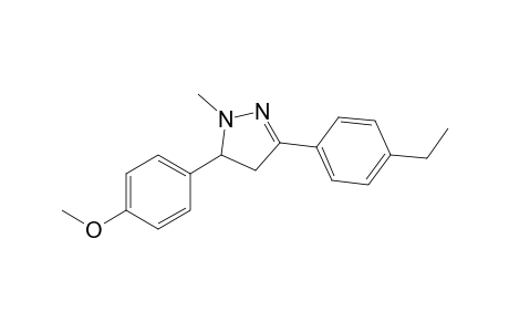 3-(4-Ethylphenyl)-5-(4-methoxyphenyl)-1-methyl-4,5-dihydro-1H-pyrazole