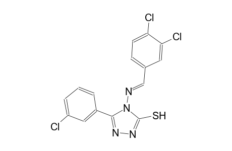 5-(3-chlorophenyl)-4-{[(E)-(3,4-dichlorophenyl)methylidene]amino}-4H-1,2,4-triazol-3-yl hydrosulfide