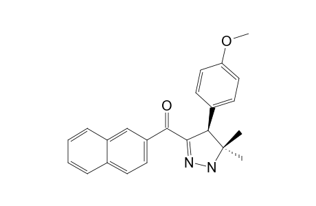 5,5-DIMETHYL-4-(4-METHOXYPHENYL)-3-(NAPHTHALEN-2-YL-CARBONYL)-DELTA-2-PYRAZOLINE