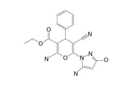 ETHYL-2-AMINO-6-(5-AMINO-3-HYDROXY-1H-PYRAZOL-1-YL)-5-CYANO-4-PHENYL-4H-PYRAN-3-CARBOXYLATE
