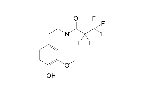 4-Hydroxy-3-methoxymethamphetamine PFP (N)