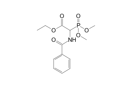 Acetic acid, (benzoylamino)(dimethoxyphosphinyl)-, ethyl ester