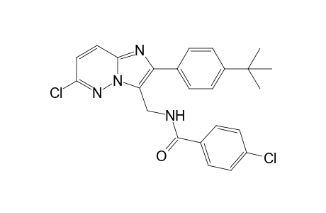 N-[[2-(4-tert-butylphenyl)-6-chloranyl-imidazo[1,2-b]pyridazin-3-yl]methyl]-4-chloranyl-benzamide