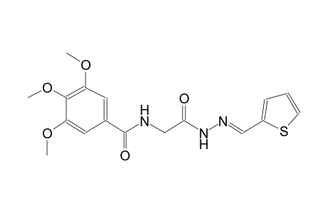 3,4,5-trimethoxy-N-{2-oxo-2-[(2E)-2-(2-thienylmethylene)hydrazino]ethyl}benzamide