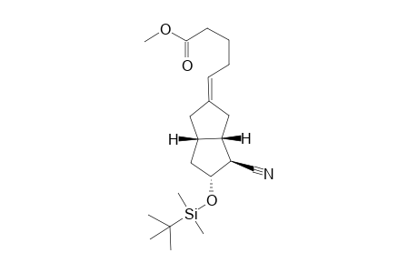 5-[(3aS,4S,5R,6aS)-5-(tert-Butyl-dimethyl-silanyloxy)-4-cyano-hexahydro-pentalen-(2Z)-ylidene]-pentanoic acid methyl ester