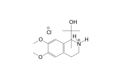isoquinolinium, 1,2,3,4-tetrahydro-1-(1-hydroxy-1-methylethyl)-6,7-dimethoxy-1-methyl-, chloride