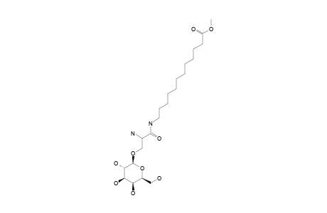 3-O-(BETA-D-GALACTOPYRANOSYL)-L-SERINE-11-METHOXYCARBONYLUNDECANAMIDE