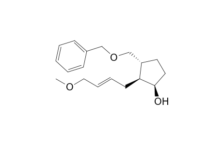 (1R*,2S*,3R*)-3-(Benzyloxymethyl)-2-[(2'E)-4'-methoxy-2'-butenyl]-cyclopentan-1-ol