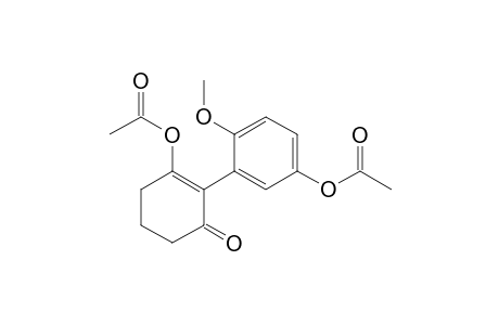 2-Cyclohexen-1-one, 3-(acetyloxy)-2-[5-(acetyloxy)-2-methoxyphenyl]-