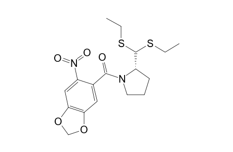 [(2S)-2-[bis(ethylsulfanyl)methyl]pyrrolidin-1-yl]-(6-nitro-1,3-benzodioxol-5-yl)methanone