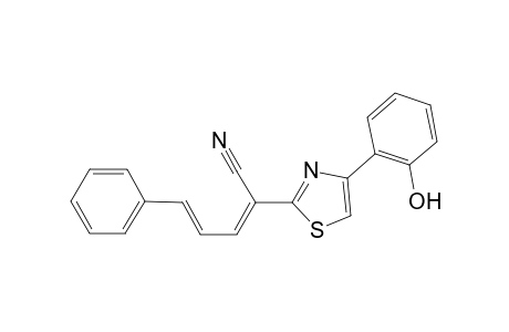 2-[4-(2-Hydroxy-phenyl)-thiazol-2-yl]-5-phenyl-penta-2,4-dienenitrile