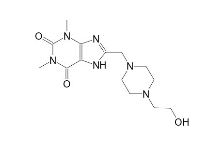 8-{[4-(2-hydroxyethyl)-1-piperazinyl]methyl}-1,3-dimethyl-3,7-dihydro-1H-purine-2,6-dione