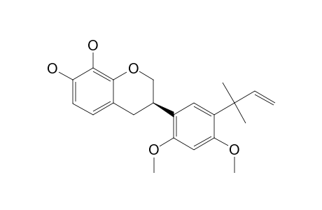 SEDANON_E;(R)-3-[2,4-DIMETHOXY-5-(2-METHYLBUT-3-EN-2-YL)-PHENYL]-CHROMAN-7,8-DIOL