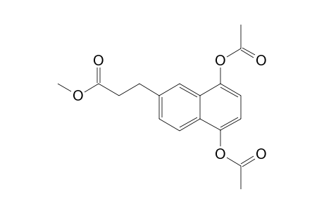 3-(5,8-diacetoxy-2-naphthyl)propionic acid methyl ester