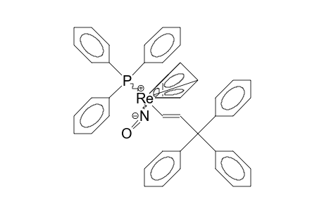 /.eta.-5/-Cyclopentadienyl-nitroso-triphenylphosphino-trans-3,3,3-triphenyl-1-propenyl rhenium