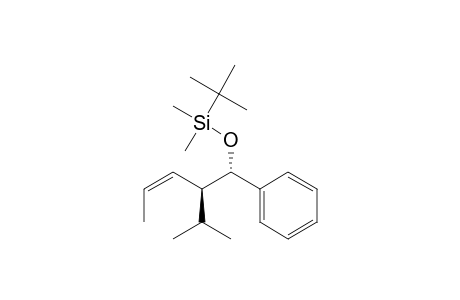(Z)-(t-Butyl)-[(2-isopropyl-1-phenylpent-3-enyl)oxy]dimethylsilane