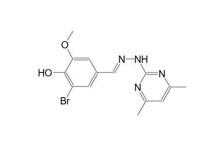 3-bromo-4-hydroxy-5-methoxybenzaldehyde (4,6-dimethyl-2-pyrimidinyl)hydrazone