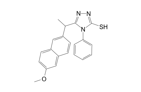 3-[1-(6-methoxy-2-naphthalenyl)ethyl]-4-phenyl-1H-1,2,4-triazole-5-thione