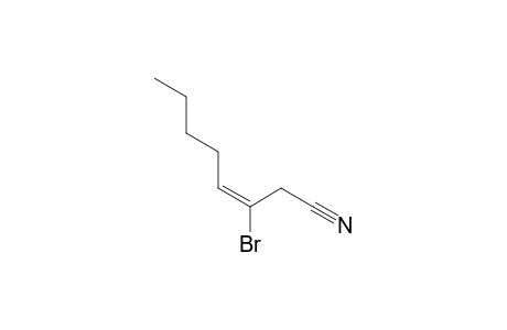 (E)-3-Bromo-3-octenenitrile