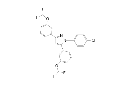 1-(4-chlorophenyl)-3,5-bis[3-(difluoromethoxy)phenyl]-1H-pyrazole