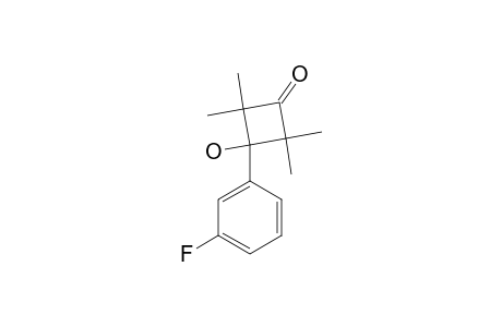 3-(3-FLUOROPHENYL)-3-HYDROXYL-2,2,4,4-TETRAMETHYLCYCLOBUTANONE