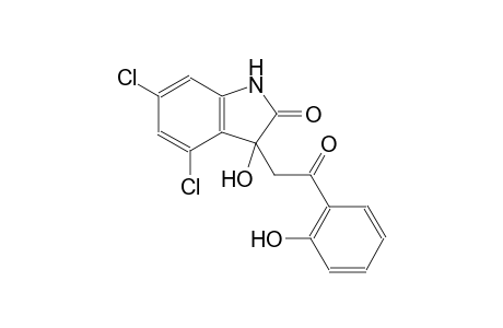 4,6-dichloro-3-hydroxy-3-[2-(2-hydroxyphenyl)-2-oxoethyl]-1,3-dihydro-2H-indol-2-one
