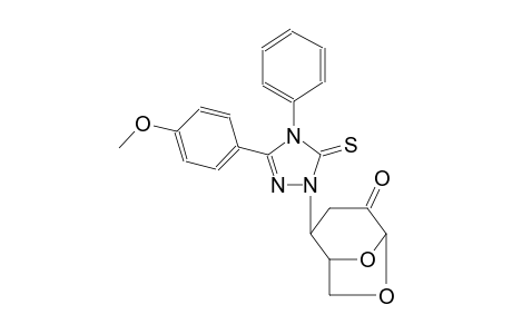 (1S,2S,5R)-2-(3-(4-methoxyphenyl)-4-phenyl-5-thioxo-4,5-dihydro-1H-1,2,4-triazol-1-yl)-6,8-dioxabicyclo[3.2.1]octan-4-one