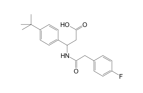 3-(4-tert-butylphenyl)-3-[2-(4-fluorophenyl)ethanoylamino]propanoic acid