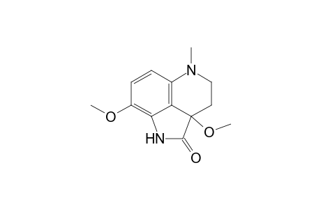 1,2,2a,3,4,5,Hexahydro-2a,8-dimethoxy-5-methyl-2-oxopyrrolo[4,3,2-de]quinoline