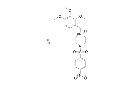 piperazinium, 1-[(4-nitrophenyl)sulfonyl]-4-[(2,3,4-trimethoxyphenyl)methyl]-, chloride