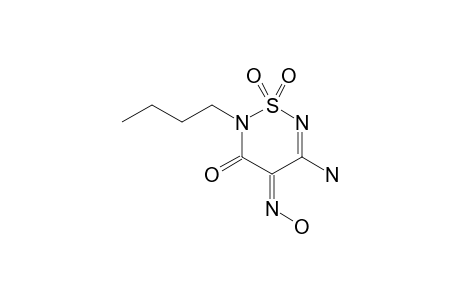 (Z)-2-BUTYL-5-AMINO-4-HYDROXYIMINO-3-OXO-3,4-DIHYDRO-2H-1,2,6-THIODIAZINE-1,1-DIOXIDE