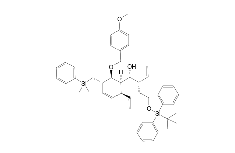 (1R,2S)-2-(2-((tert-butyldiphenylsilyl)oxy)ethyl)-1-((1R,2S,5S,6S)-5-((dimethyl(phenyl)silyl)methyl)-6-((4-methoxybenzyl)oxy)-2-vinylcyclohex-3-en-1-yl)but-3-en-1-ol
